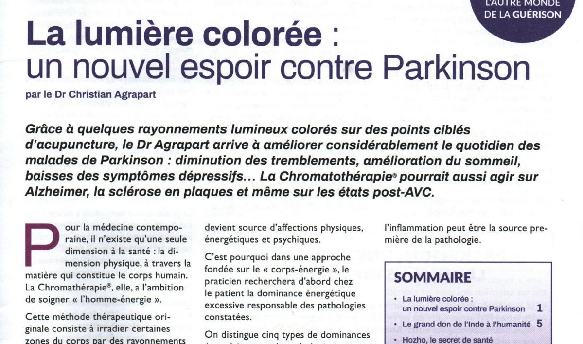 Article Christian Agrapart : Parkinson
